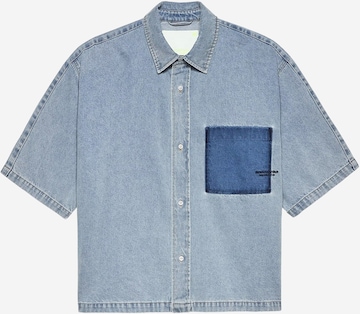 Fit confort Chemise NEW AMSTERDAM en bleu : devant