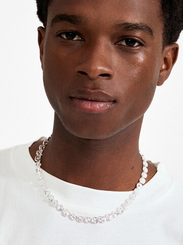 Pilgrim Necklace 'Fire' in Silver: front