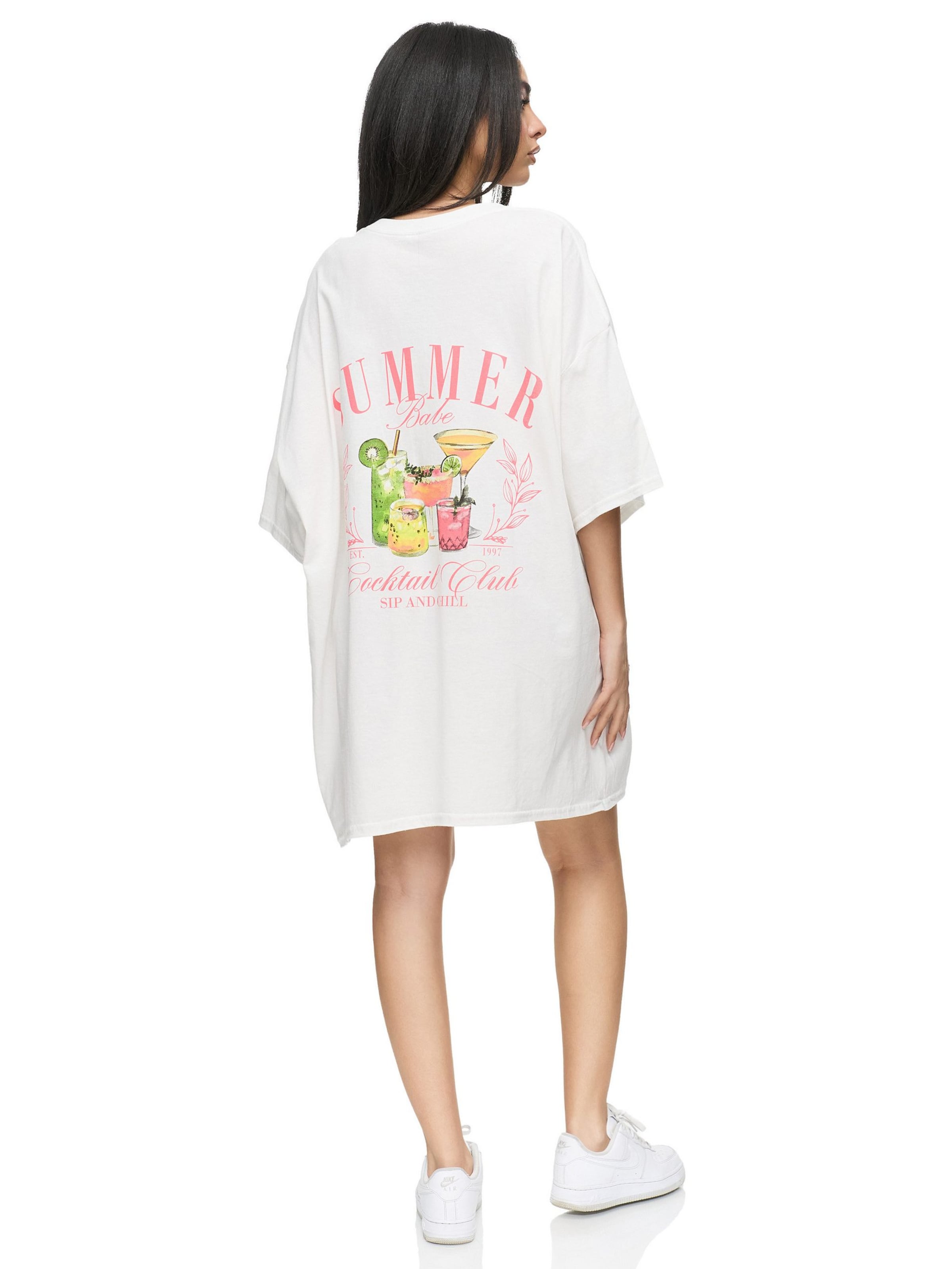 Worldclassca Oversizeshirt ''Summer Babe'' in Weiß