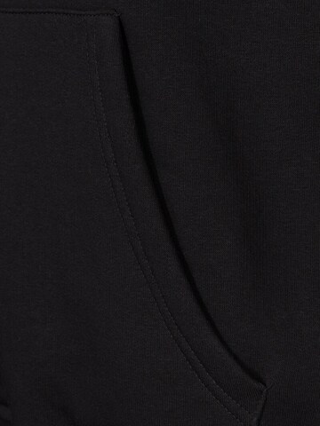 Koyumi Sweatshirt 'Oversize Hoodie mit hohem Kragen – Schwerer 3-Faden Stoff - Break your Neck' in Black