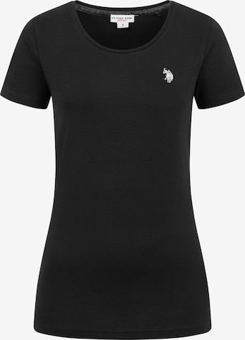 T-shirt U.S. POLO ASSN. en noir : devant