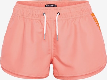 CHIEMSEE Regular Board Shorts in Pink: front