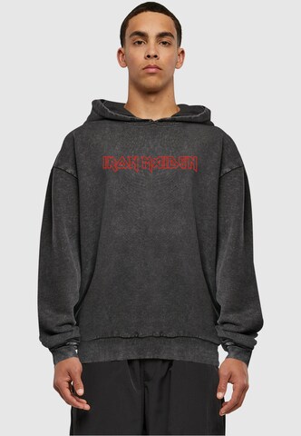 Merchcode Sweatshirt 'Iron Maiden - Classic Logo' in Schwarz: predná strana