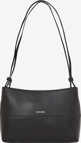 Calvin Klein Shoulder Bag in Black: front
