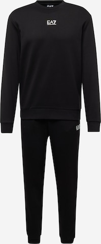 EA7 Emporio ArmaniJogging komplet - crna boja: prednji dio