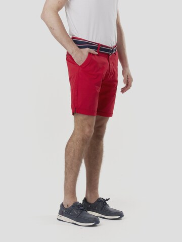 KOROSHI regular Lærredsbukser i rød