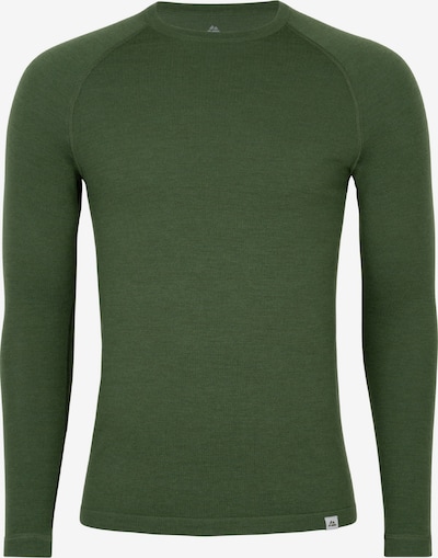 DANISH ENDURANCE Funktionsshirt 'Herren Merino Funktionsshirt' in grün, Produktansicht