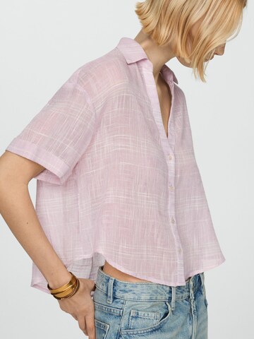 MANGO Blouse 'COCONUT' in Pink: front