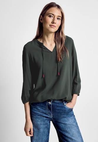 CECIL Blouse 'Dobby' in Green: front