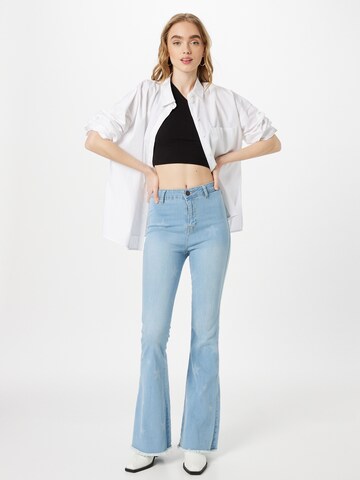 Nasty Gal Flared Jeans in Blue