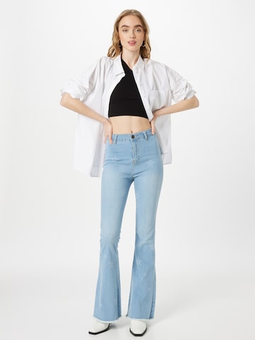 Nasty Gal Flared Jeans in Blauw