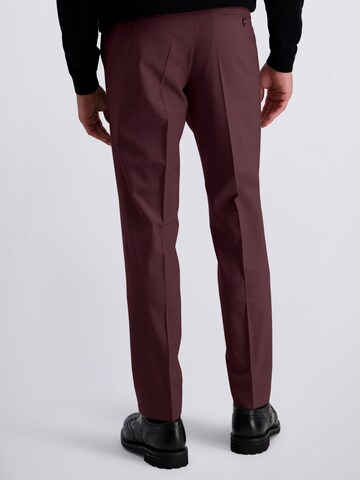 PIERRE CARDIN Regular Trousers with creases 'Ryan' in Red