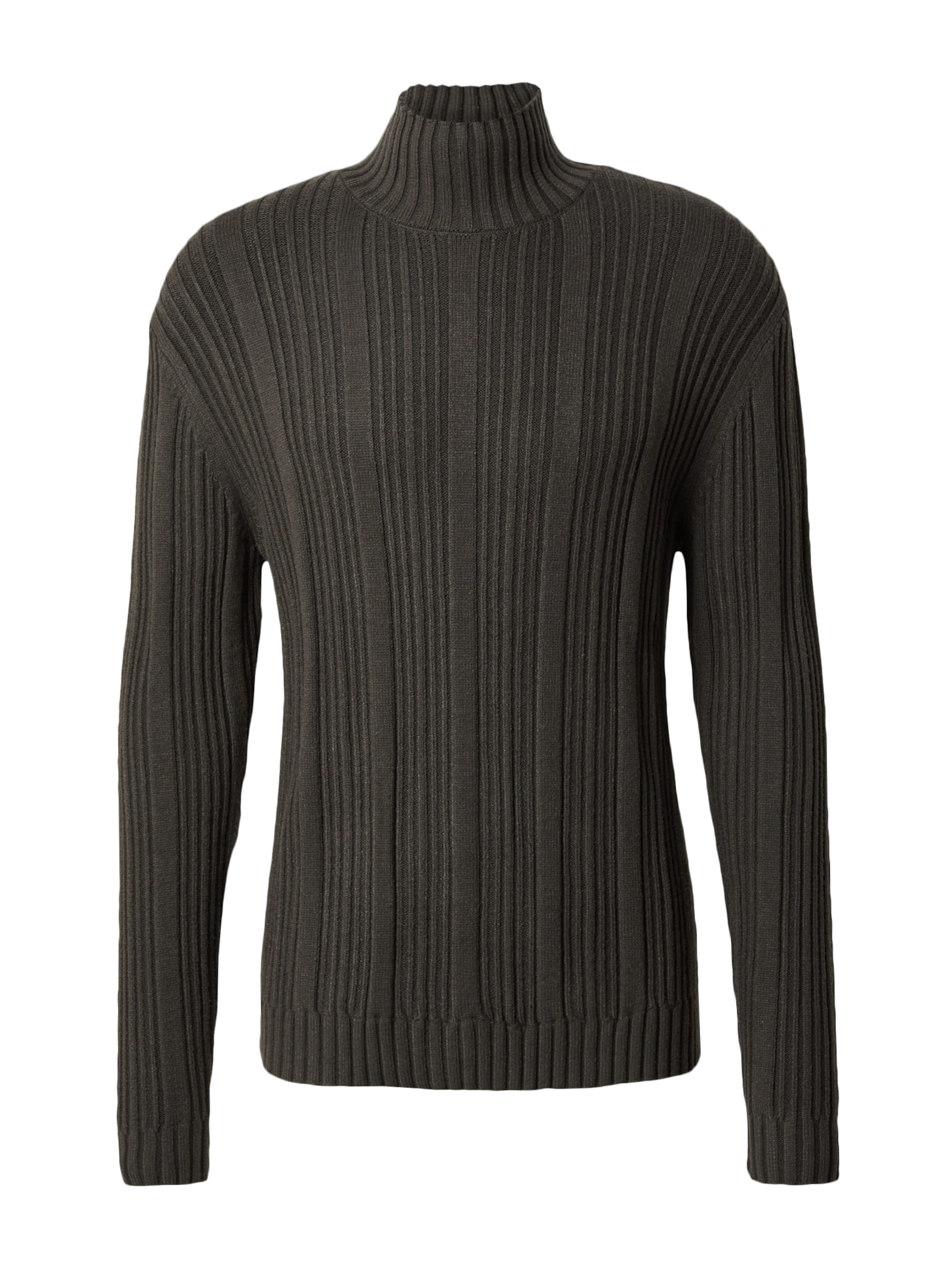 DAN FOX APPAREL Pulover 'Devran' | siva barva: sprednja stran