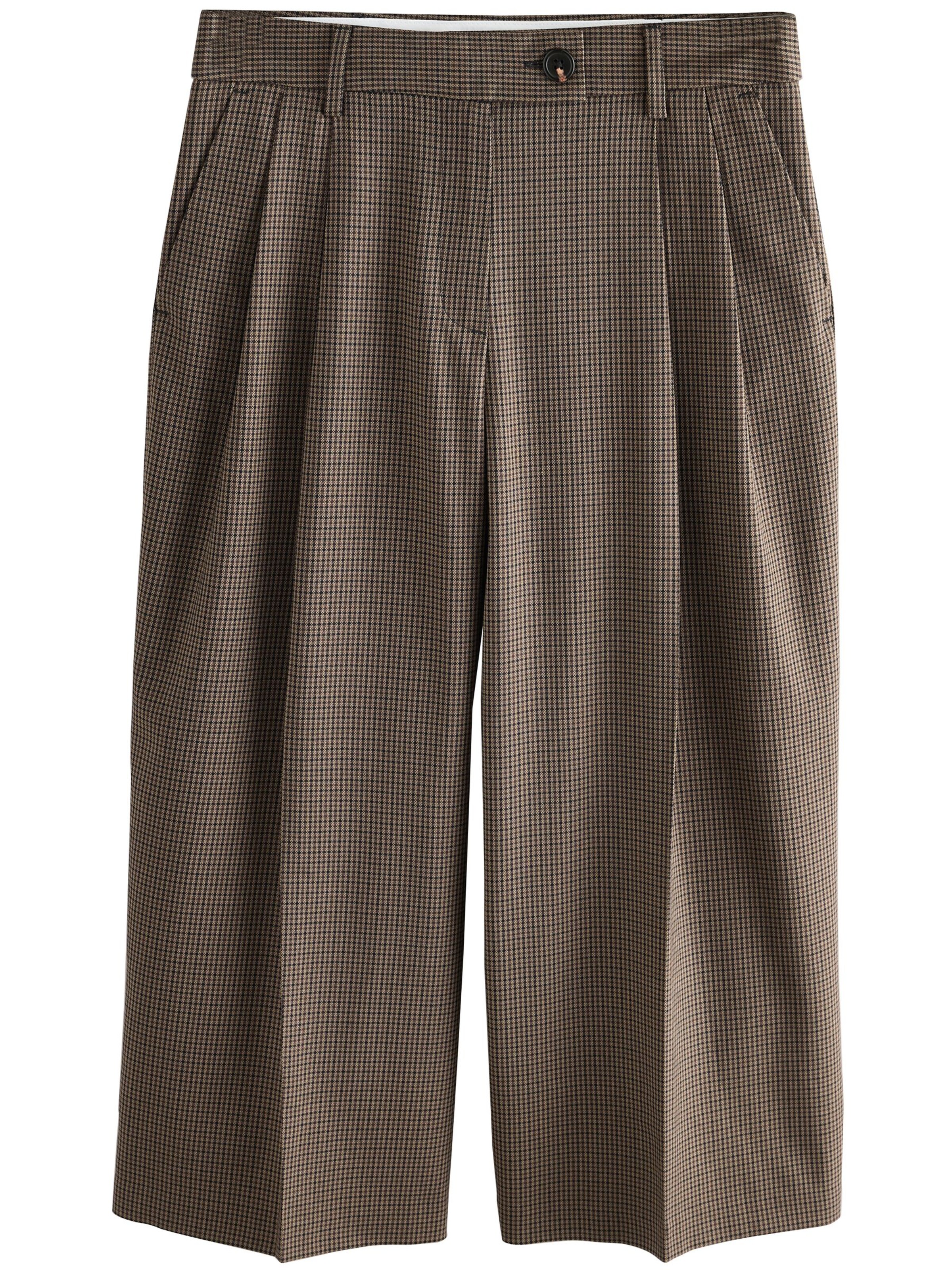 brūns Next Platas staras Buktētas bikses: no priekšpuses