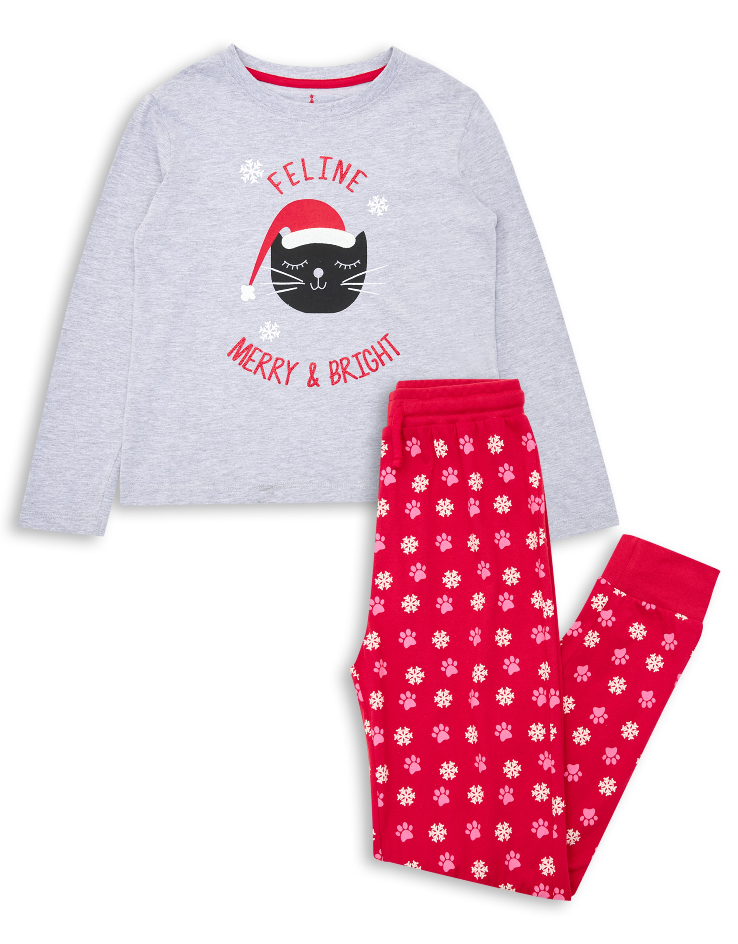 Threadgirls Schlafanzug 'Magic' in Grau: Vorderseite