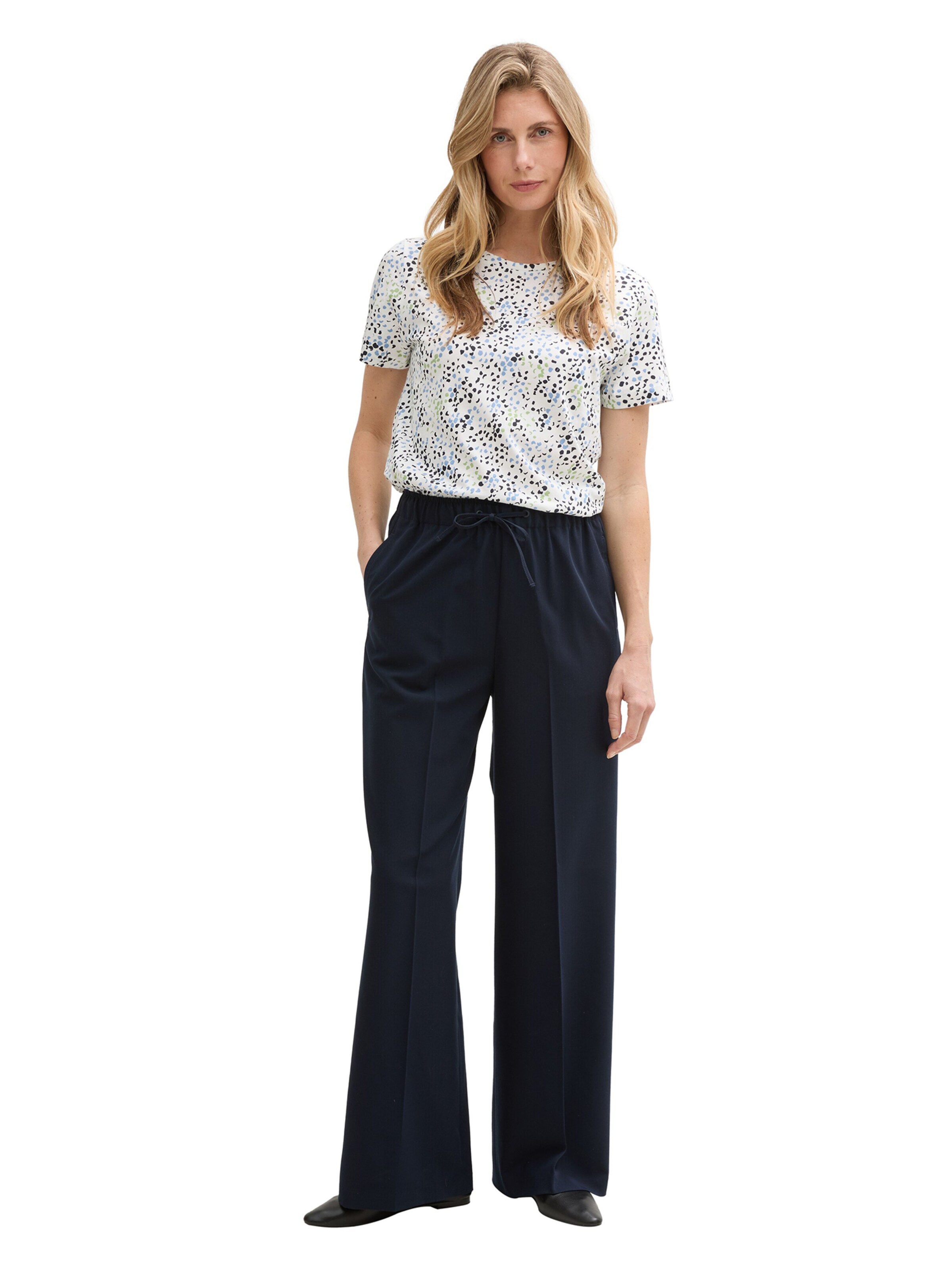 balta TOM TAILOR Marškinėliai