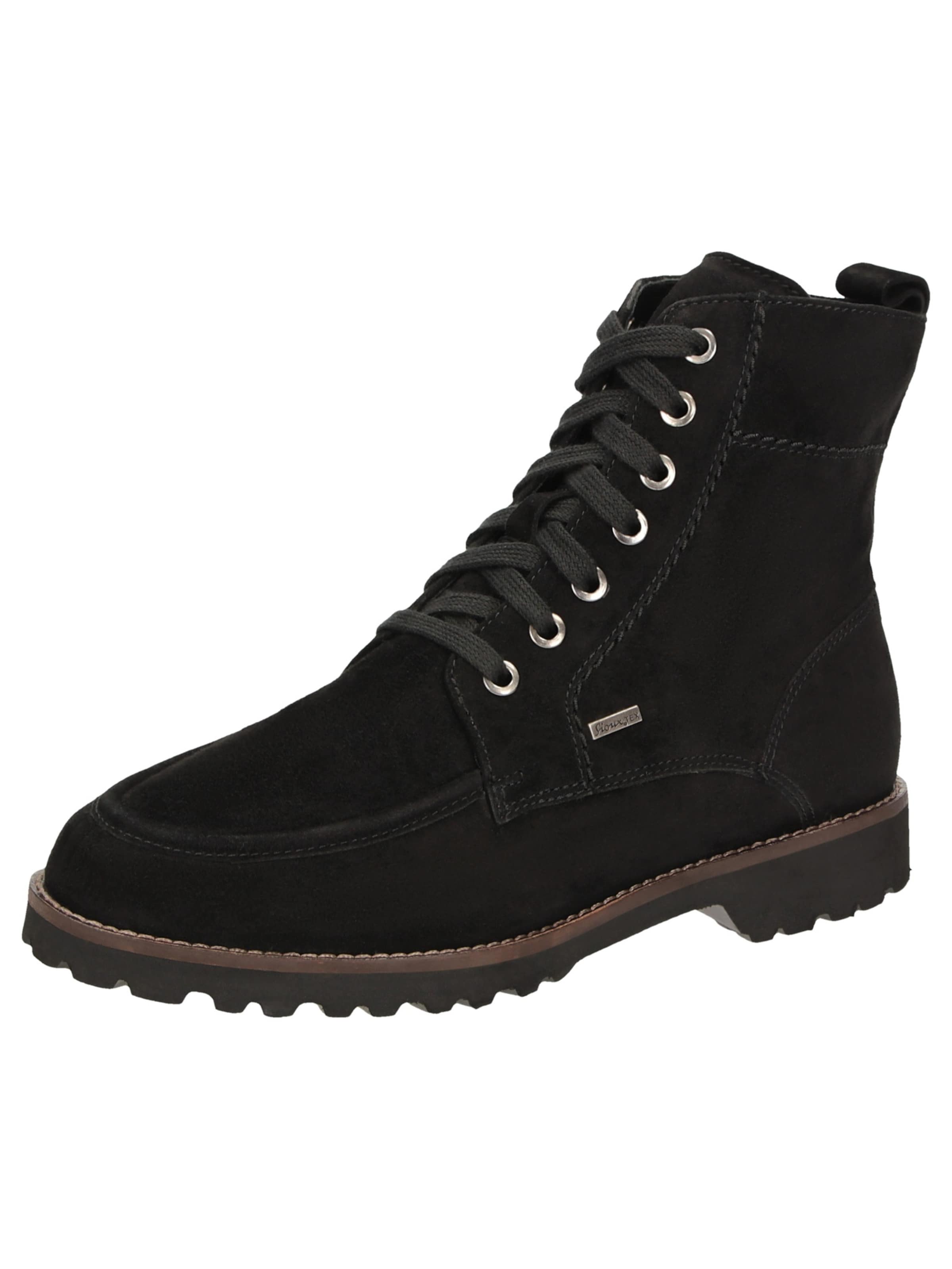 Bottines à lacets 'Merdit' SIOUX en noir : devant