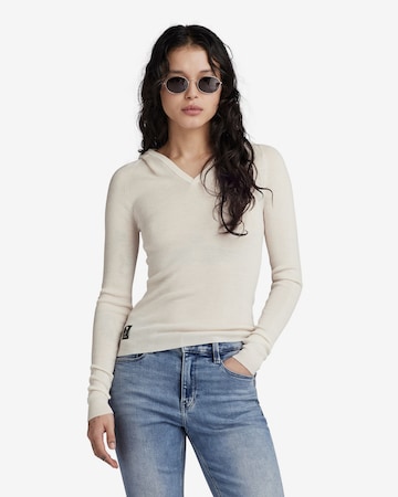 G-Star RAW Sweater in Beige: front