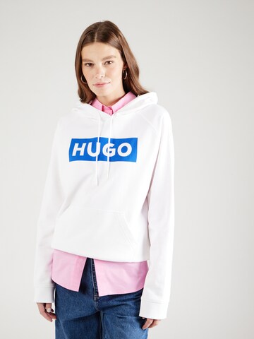 HUGO Sweatshirt 'Dariane' in White: front