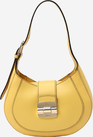 FURLA - Mala de ombro 'CLUB 2' em amarelo: frente