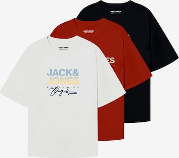 JACK & JONES T-Shirt 'JORCANGGU' in Weiß: Vorderseite