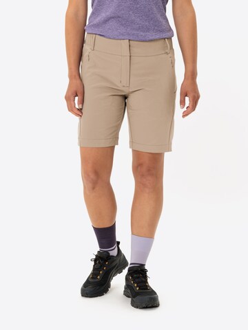 VAUDE Regular Outdoor trousers 'Skomer BM STS' in Beige: front