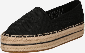 TOMMY HILFIGER Espadrilky – černá: přední strana