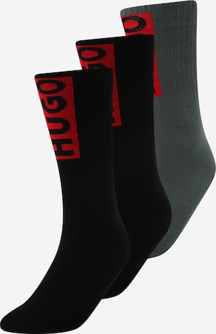 HUGO Red Socks in Green: front