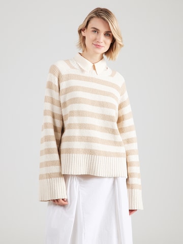 BOSS Pulover 'Frixel' | bež barva: sprednja stran