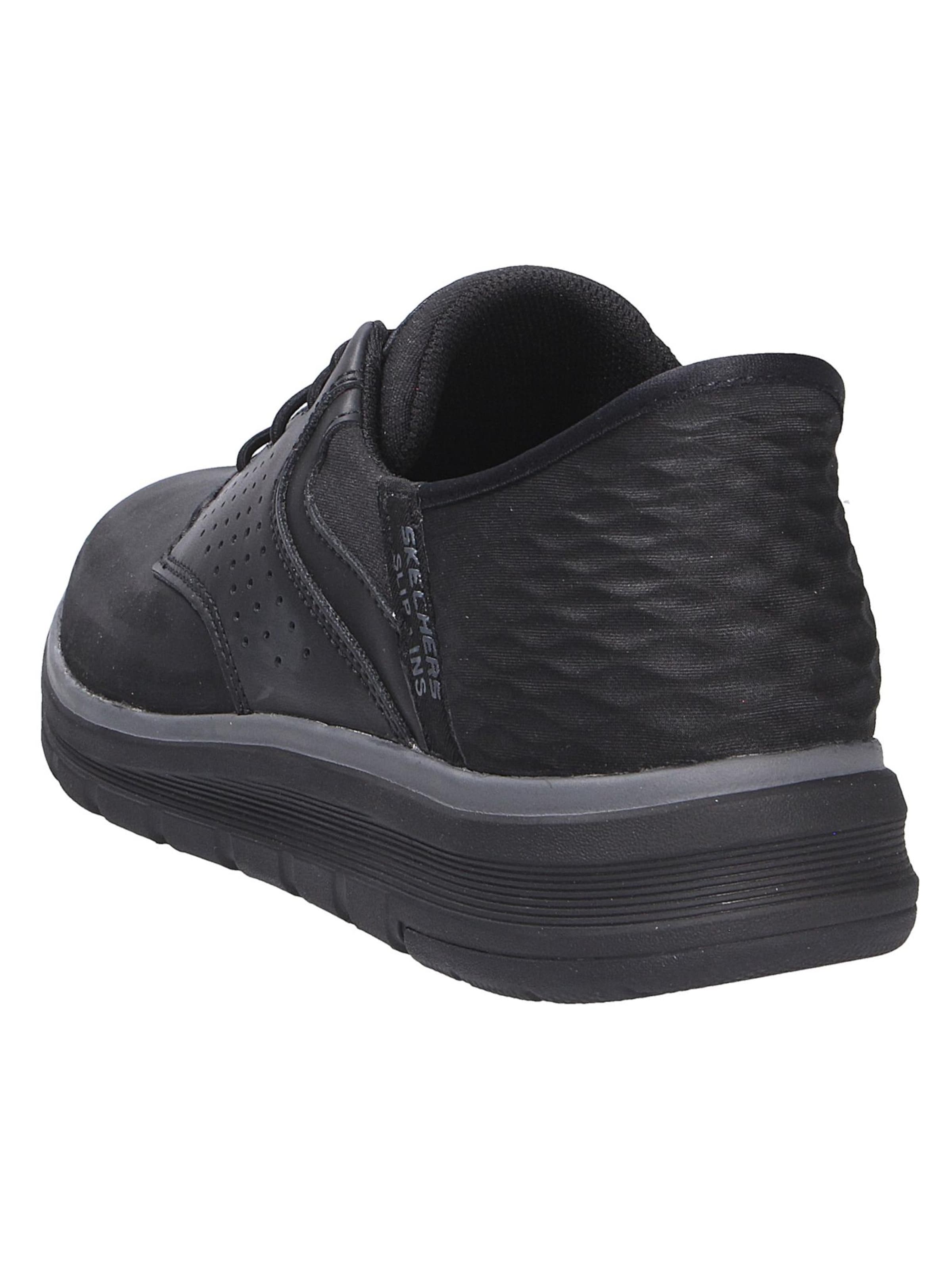 SKECHERS Slip-ons 'Orell Yates' in Zwart