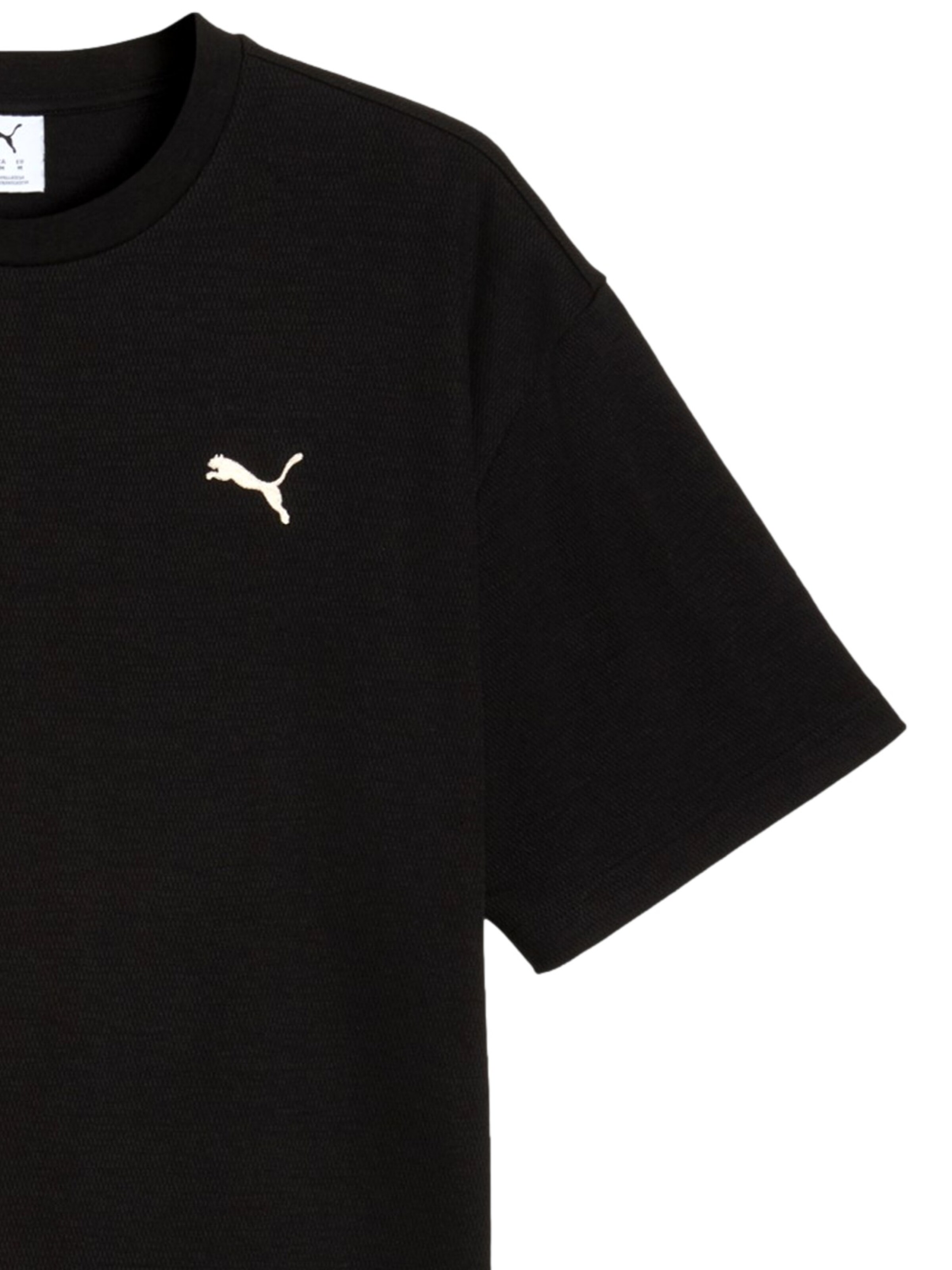 PUMA T-Shirt 'ESS ELEVATED' in Schwarz