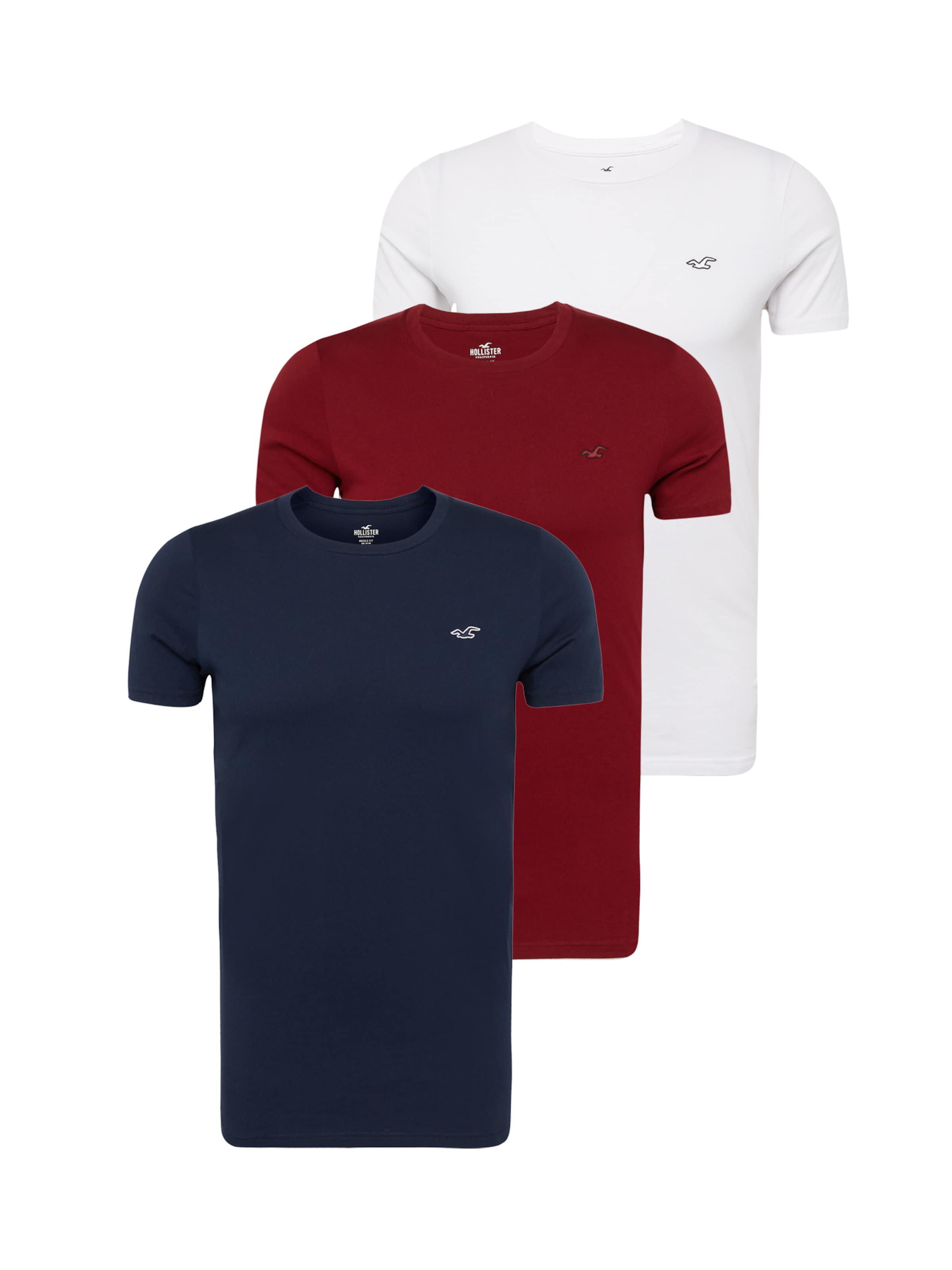 Hollister red white and blue shirt on sale