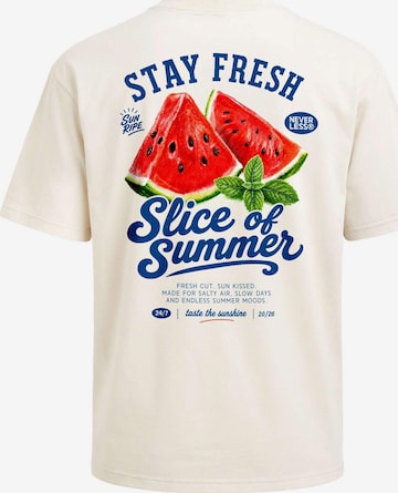 Neverless Shirt 'Watermelon' in Beige: Vorderseite