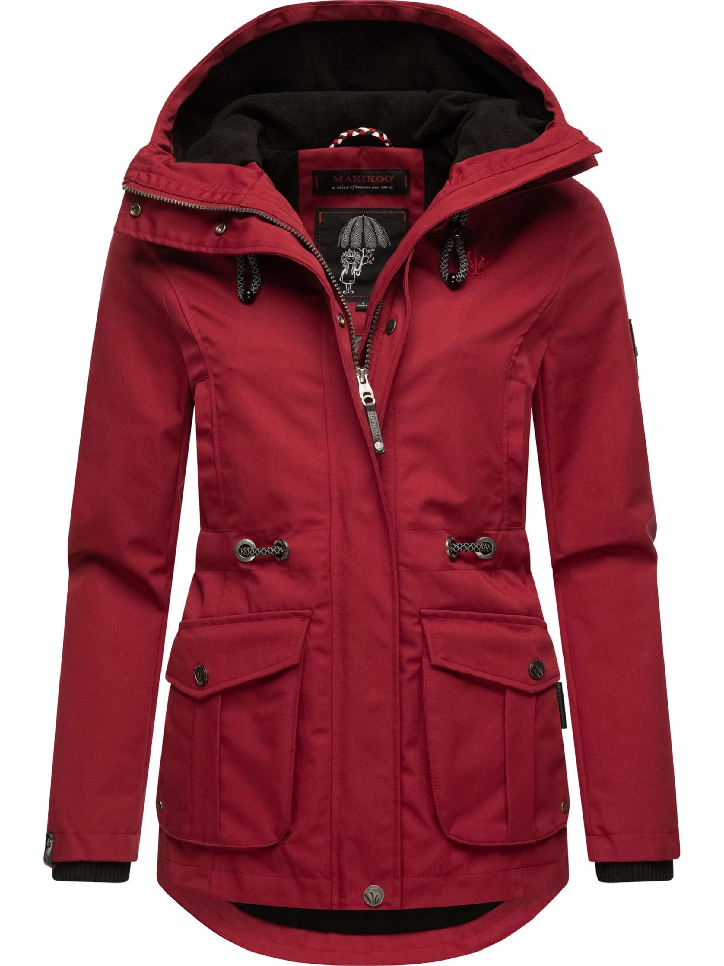 Parka mi-saison 'Babetaa' MARIKOO en rouge