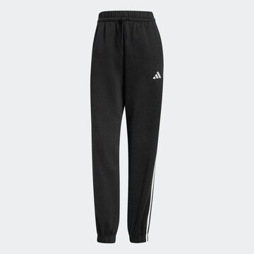 Tapered Pantaloni sport de la ADIDAS SPORTSWEAR pe negru: față