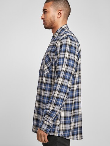 Urban Classics Regular fit Button Up Shirt 'Roots' in Blue