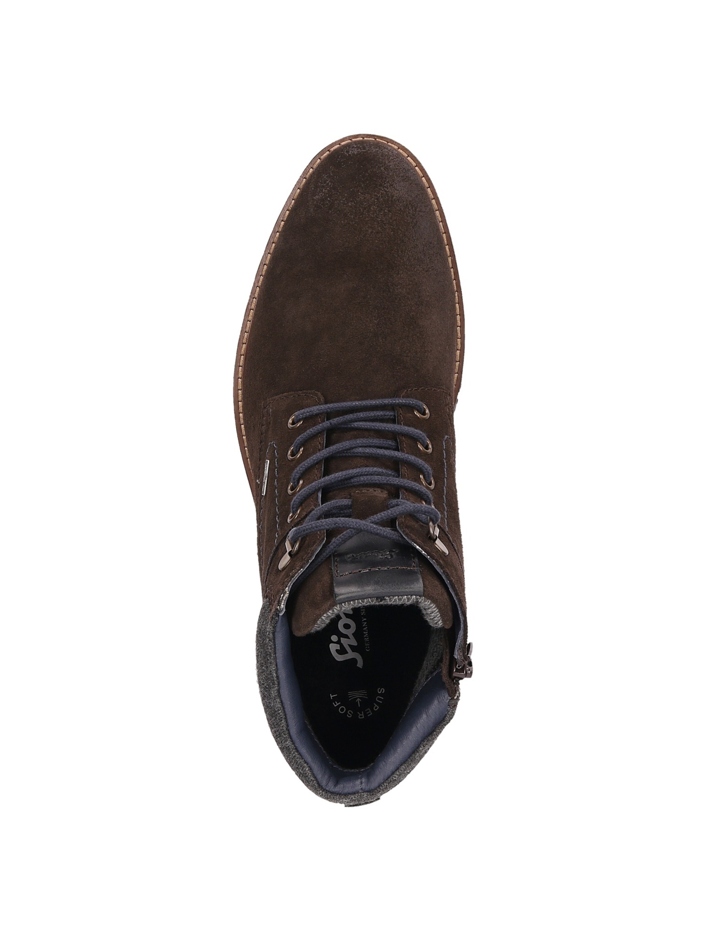 SIOUX Schnürstiefel ' Rostolo-701-TEX ' in Braun