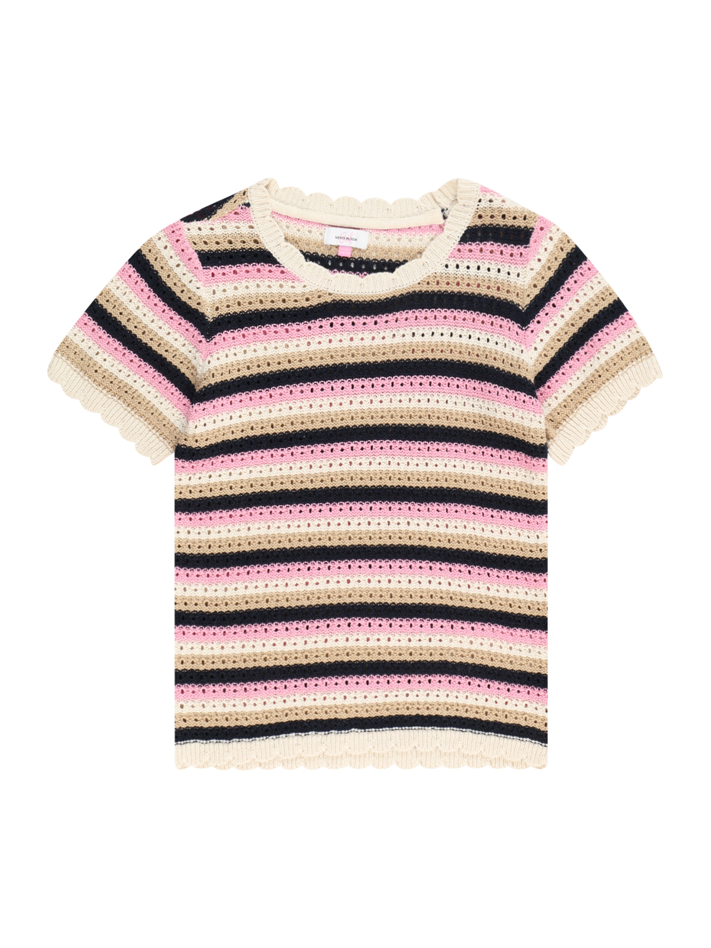 Vero Moda Girl Pullover 'VMShaji' in Beige: Vorderseite