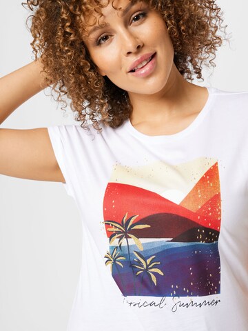 Key Largo T-Shirt 'SUNRISE' in Weiß