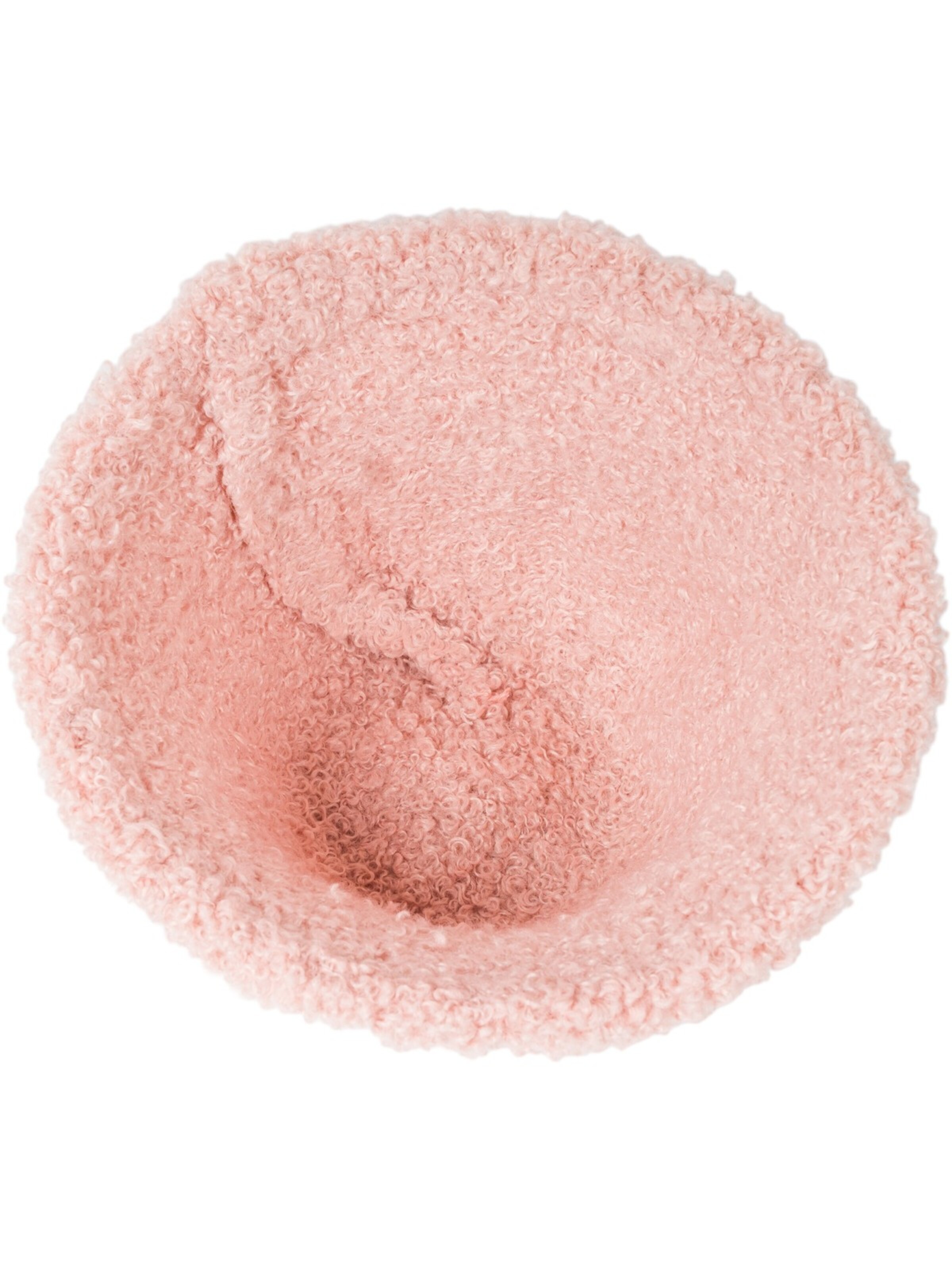 styleBREAKER Hat 'Teddyfell Fischerhut' in Pink