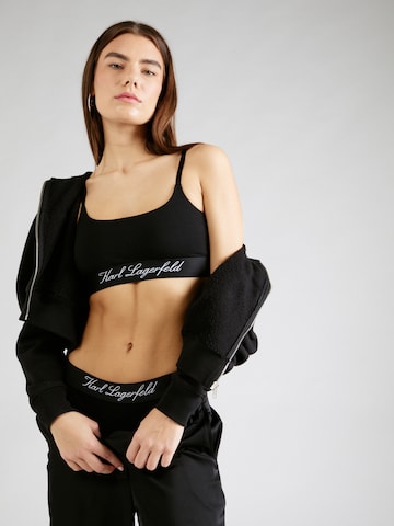 Karl Lagerfeld Bustier Biustonosz w kolorze czarny: przód