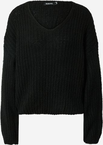 Pull-over Sublevel en noir : devant