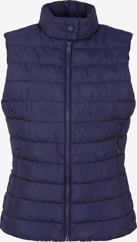 TOM TAILOR Bodywarmer in Blauw: voorkant