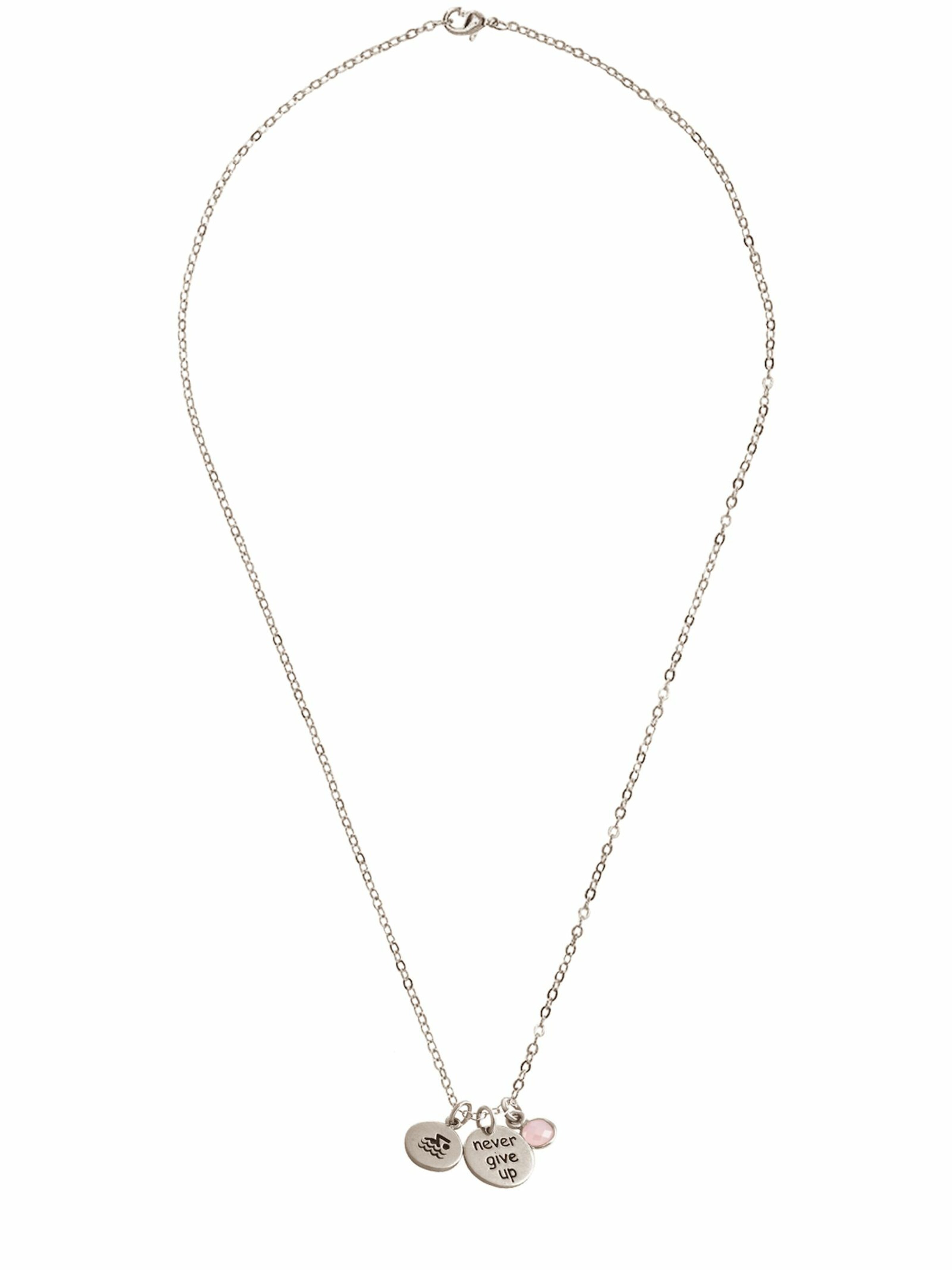 Gemshine Necklace in Silver: front