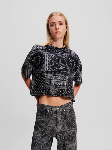 KARL LAGERFELD JEANS Shirts i sort: forside