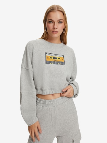 NOCTURNESweater majica - siva boja: prednji dio