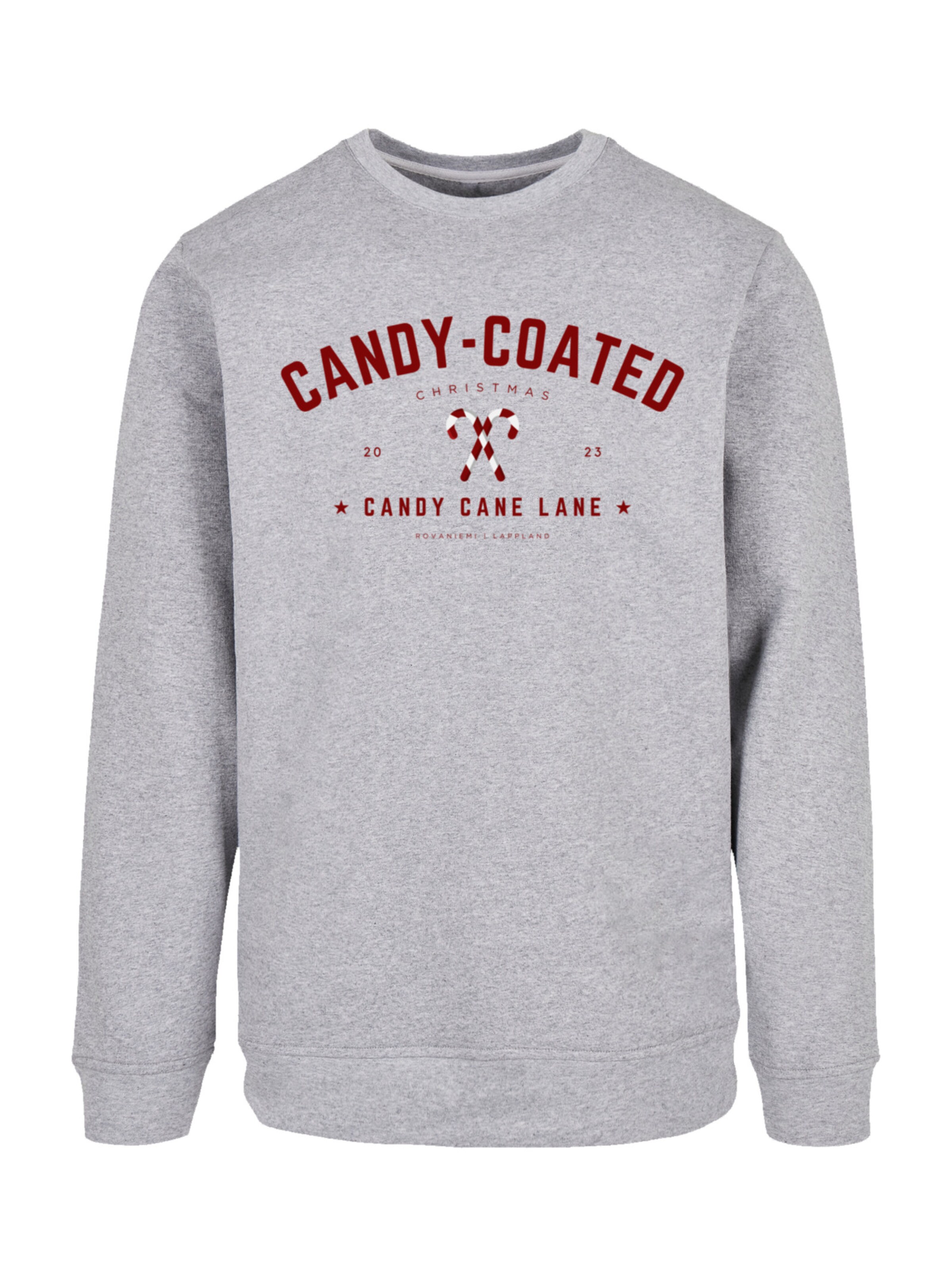Sweat-shirt 'Candy Coated Christmas' F4NT4STIC en gris : devant