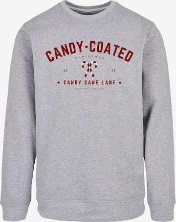 F4NT4STIC Sweatshirt 'Candy Coated Christmas' in Grau: predná strana
