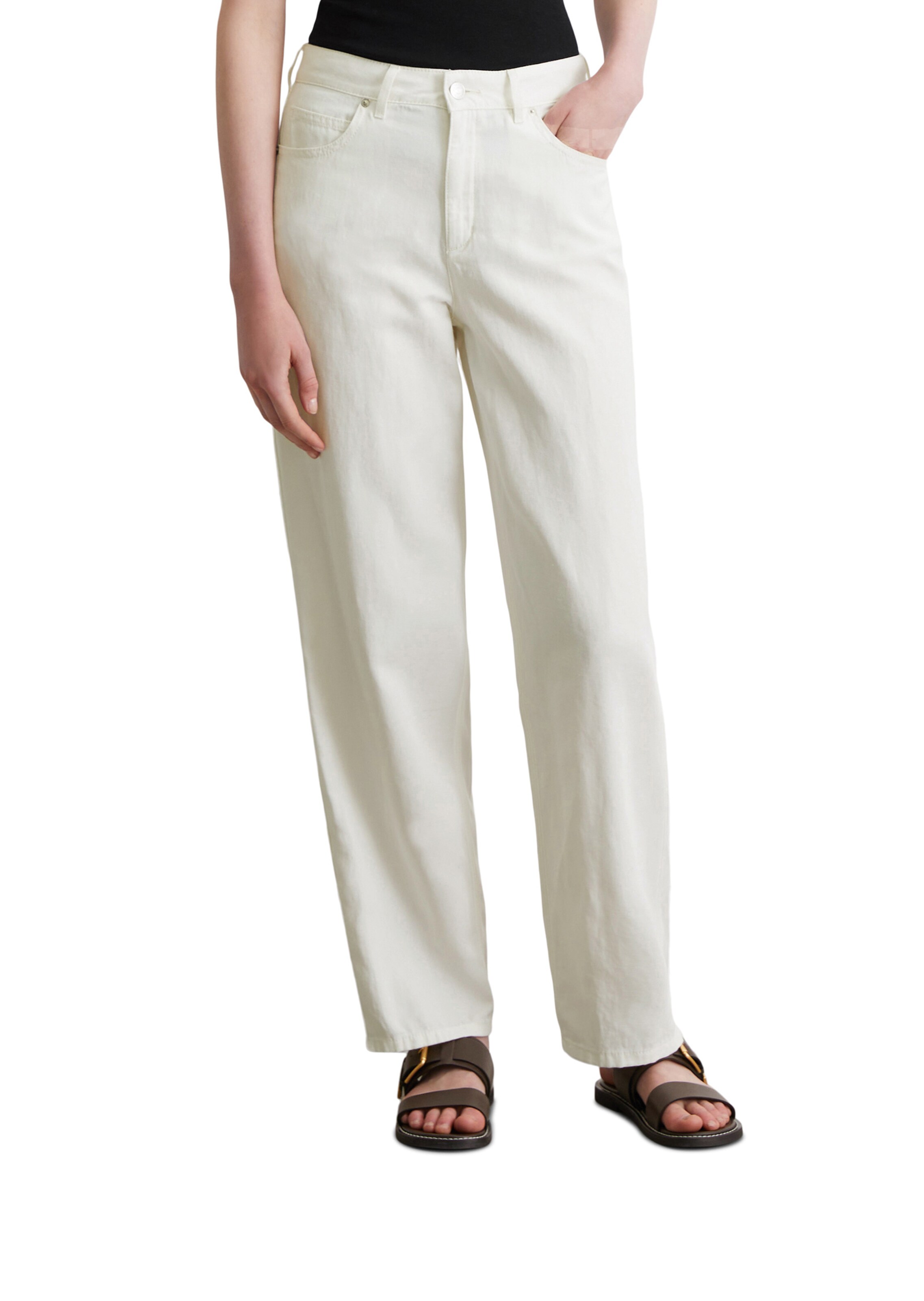 Regular Jean Marc O'Polo en blanc : devant