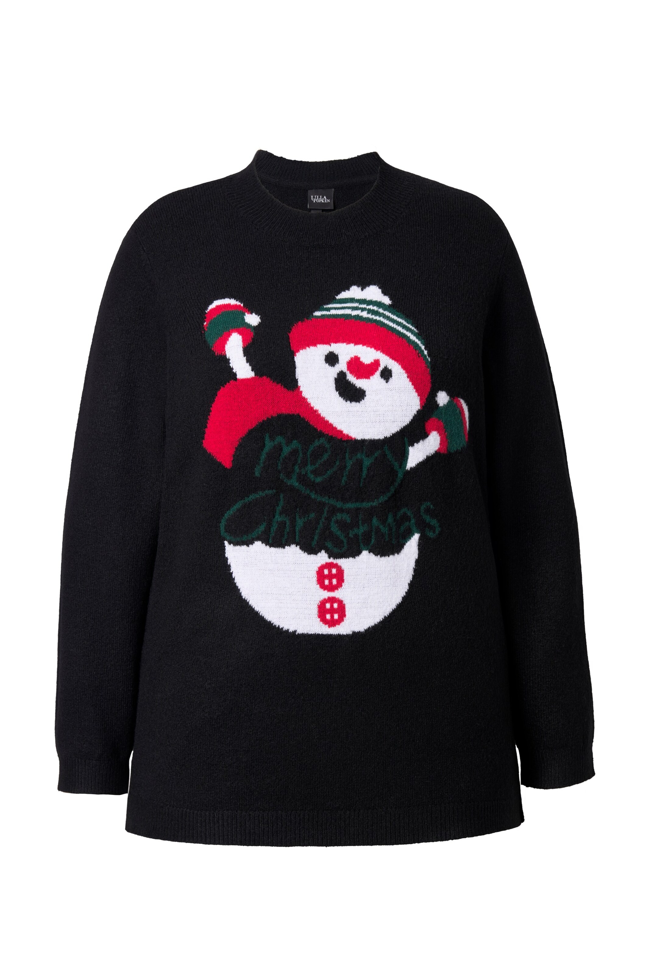 Ulla Popken Pullover in Schwarz: Vorderseite